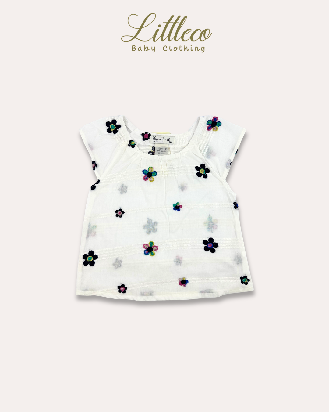 LittleCo Breezy Floral Embroidery Blouse