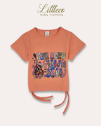 LittleCo Girls’ Tie-Hem Graphic Tee Collection