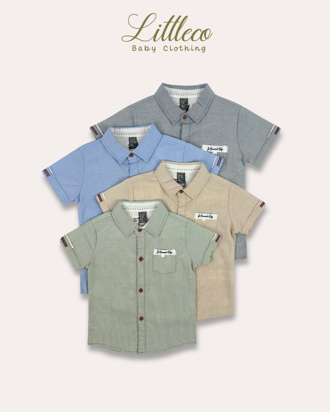 LittleCo Boys Pocket Detail Shirt