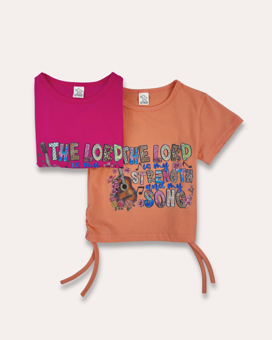LittleCo Girls’ Tie-Hem Graphic Tee Collection