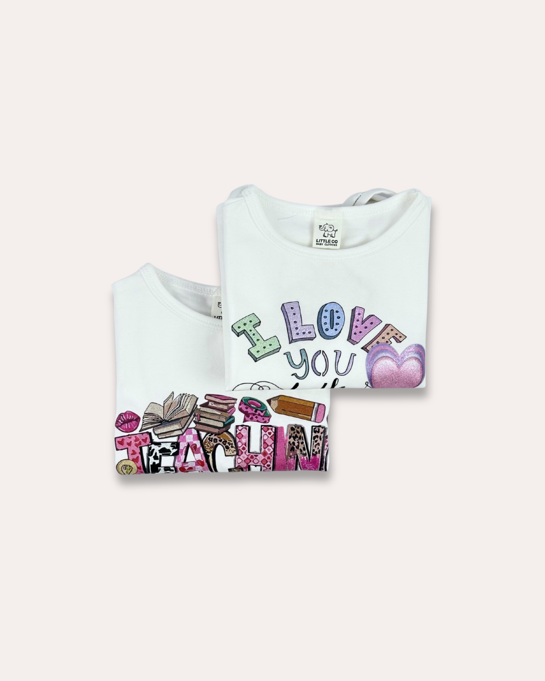 LittleCo Girls’ Tie-Hem Graphic Tee Collection