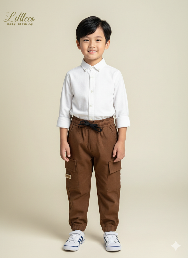 LittleCo Signature Jogger Cargo Pants