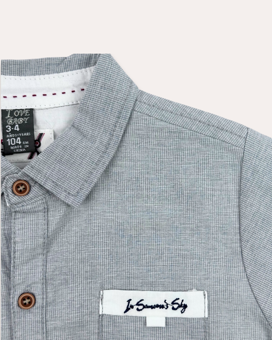 LittleCo Boys Pocket Detail Shirt