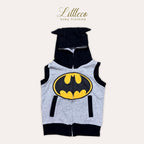 LittleCo Cotton Sleeveless Batman Hoodie