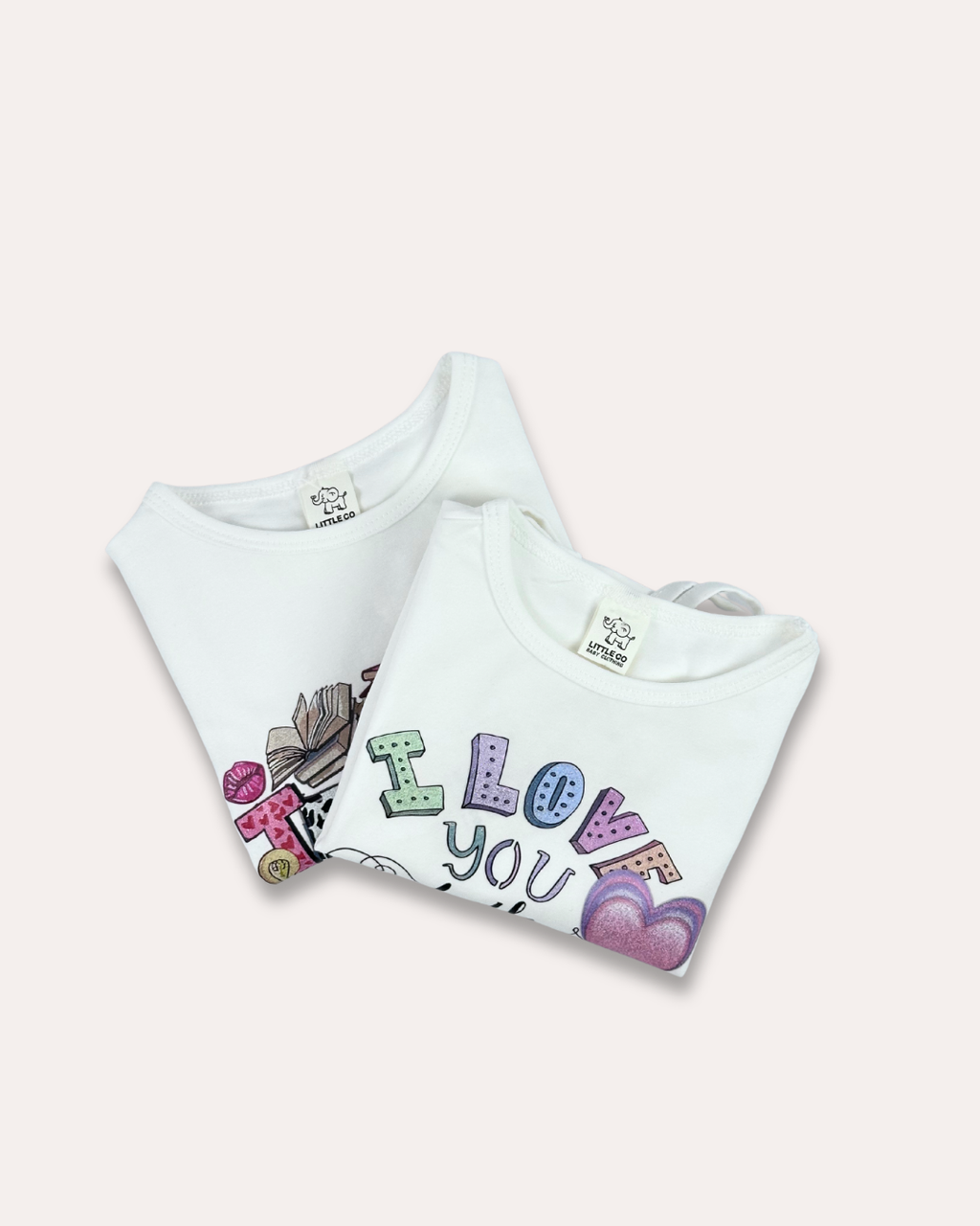 LittleCo Girls’ Tie-Hem Graphic Tee Collection