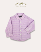LittleCo Unisex’ Striped Long Sleeve Shirt