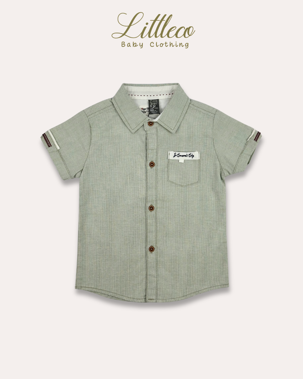 LittleCo Boys Pocket Detail Shirt