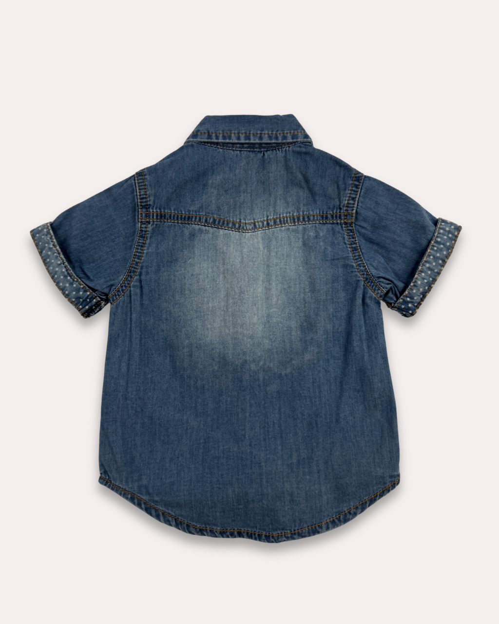 LittleCo Boys’ Denim Short Sleeve Shirt