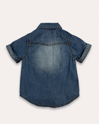 LittleCo Boys’ Denim Short Sleeve Shirt