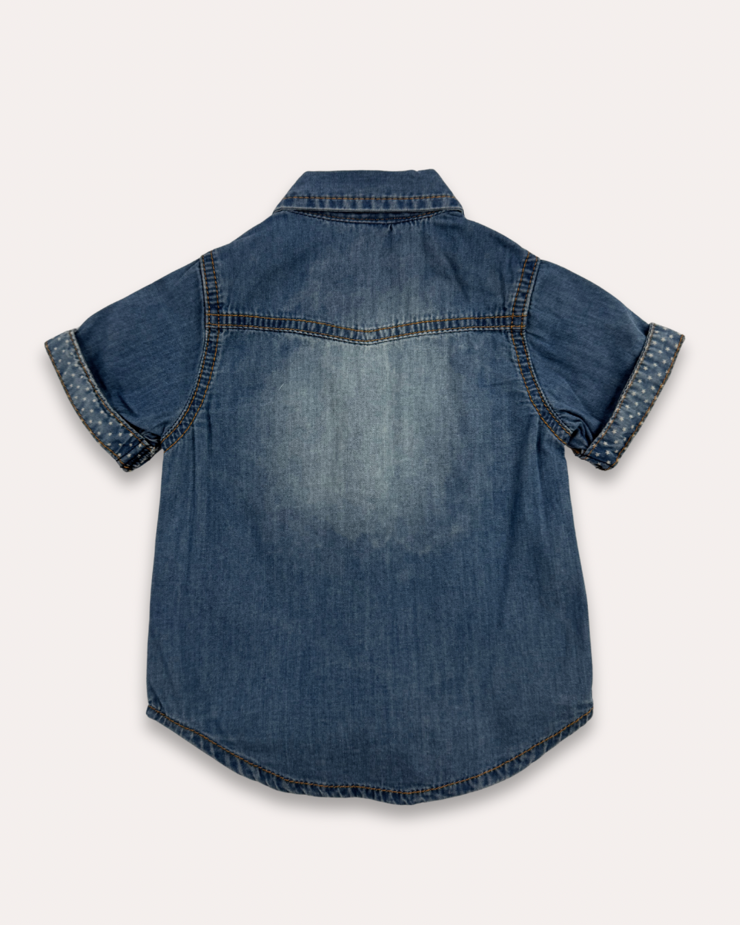LittleCo Boys’ Denim Short Sleeve Shirt