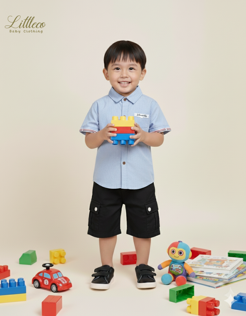 LittleCo Utility Pocket Shorts