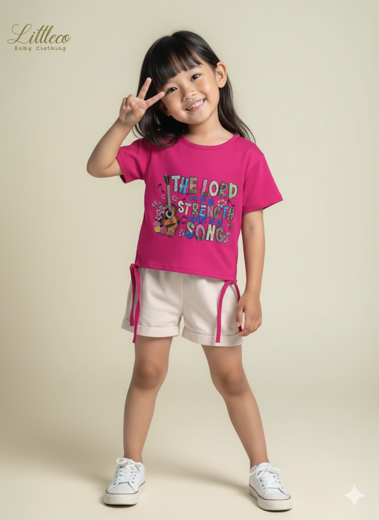 LittleCo Girls’ Tie-Hem Graphic Tee Collection