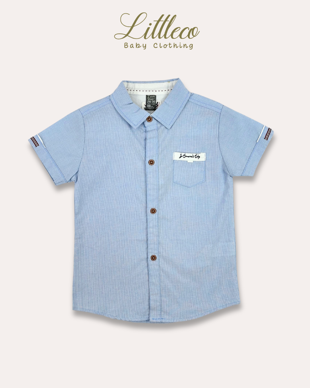 LittleCo Boys Pocket Detail Shirt