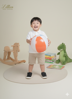 LittleCo Striped Linen Cotton Shorts