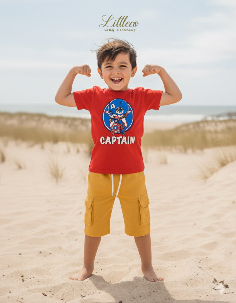 LittleCo Superhero Graphic Tee