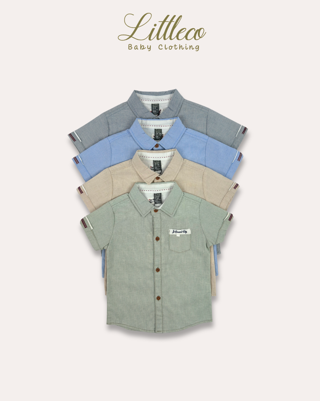 LittleCo Boys Pocket Detail Shirt