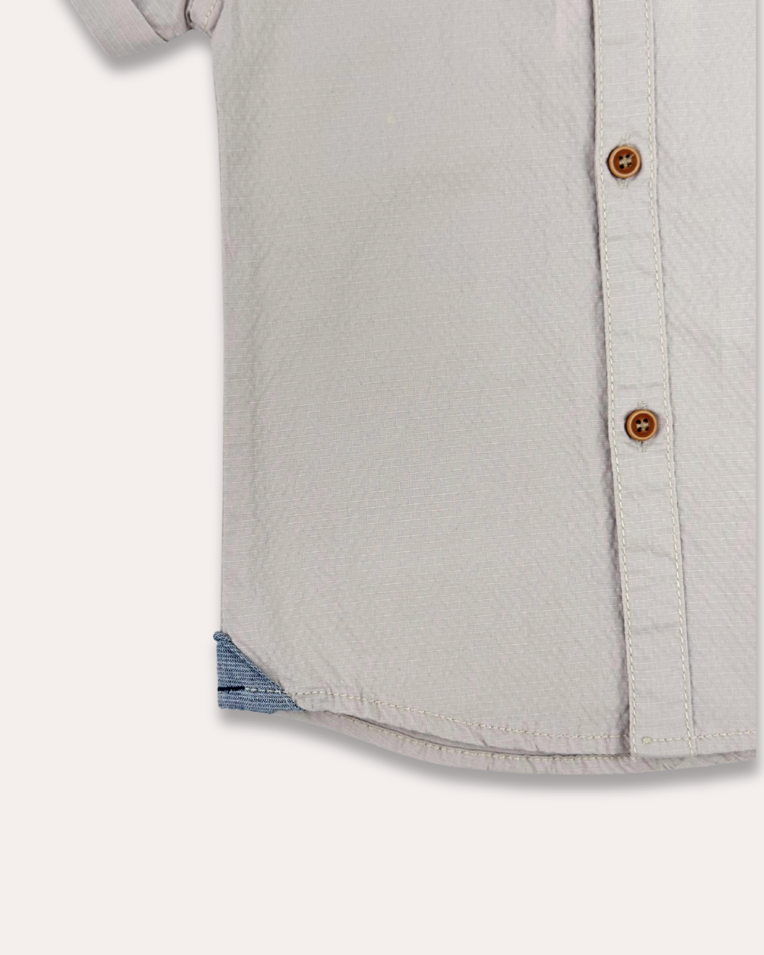 LittleCo Boys Embroidered Crest Shirt