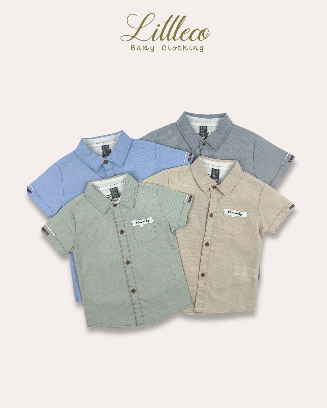 LittleCo Boys Pocket Detail Shirt