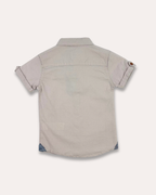 LittleCo Boys Embroidered Crest Shirt