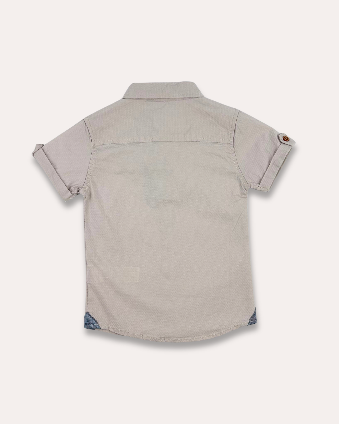 LittleCo Boys Embroidered Crest Shirt