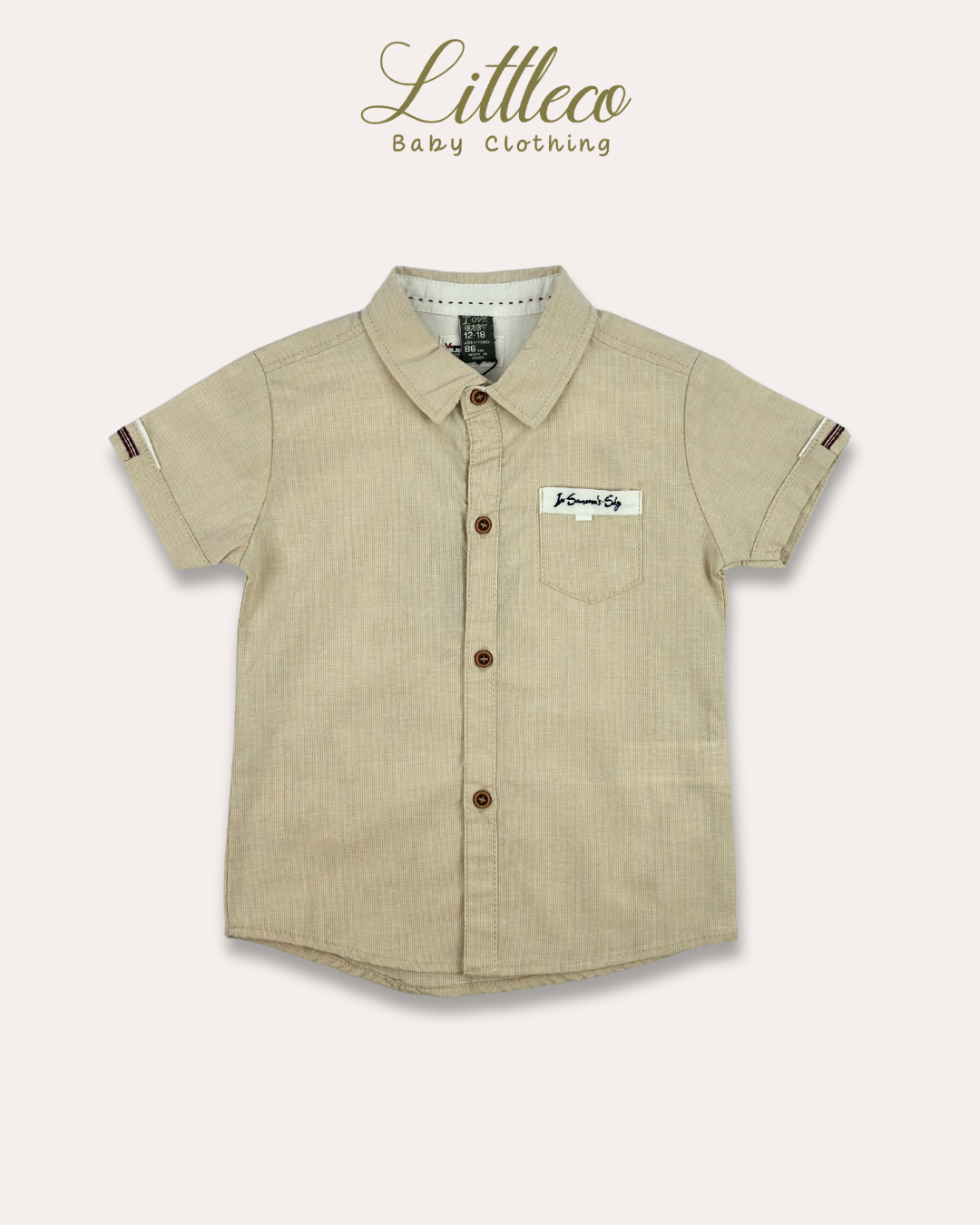 LittleCo Boys Pocket Detail Shirt