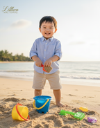 LittleCo Unisex’ Striped Long Sleeve Shirt