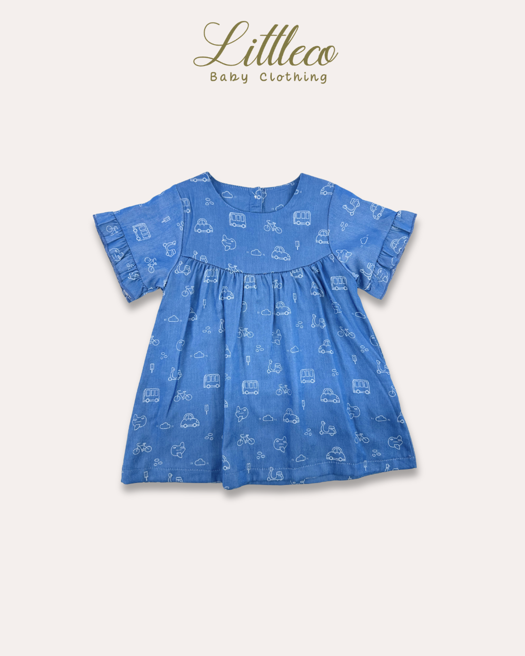 LittleCo Baby Girls’ City Ride Dress