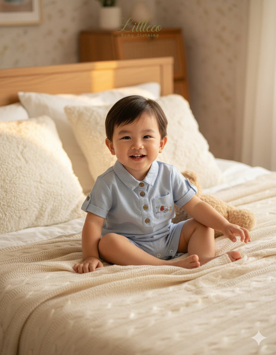 LittleCo Baby Polo Romper Collection